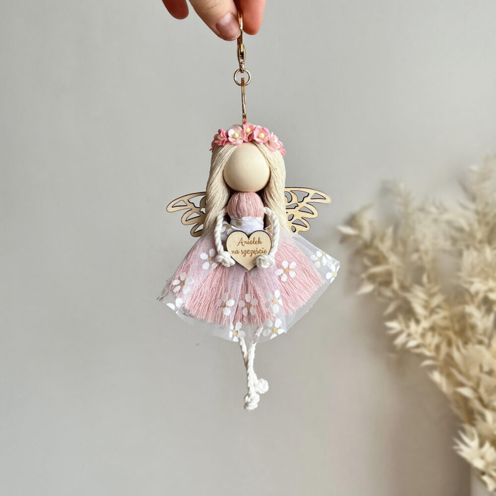 breloczek aniołek na szczęśćie