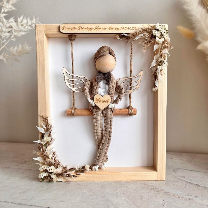 aniolek w ramce dla chlopca 3