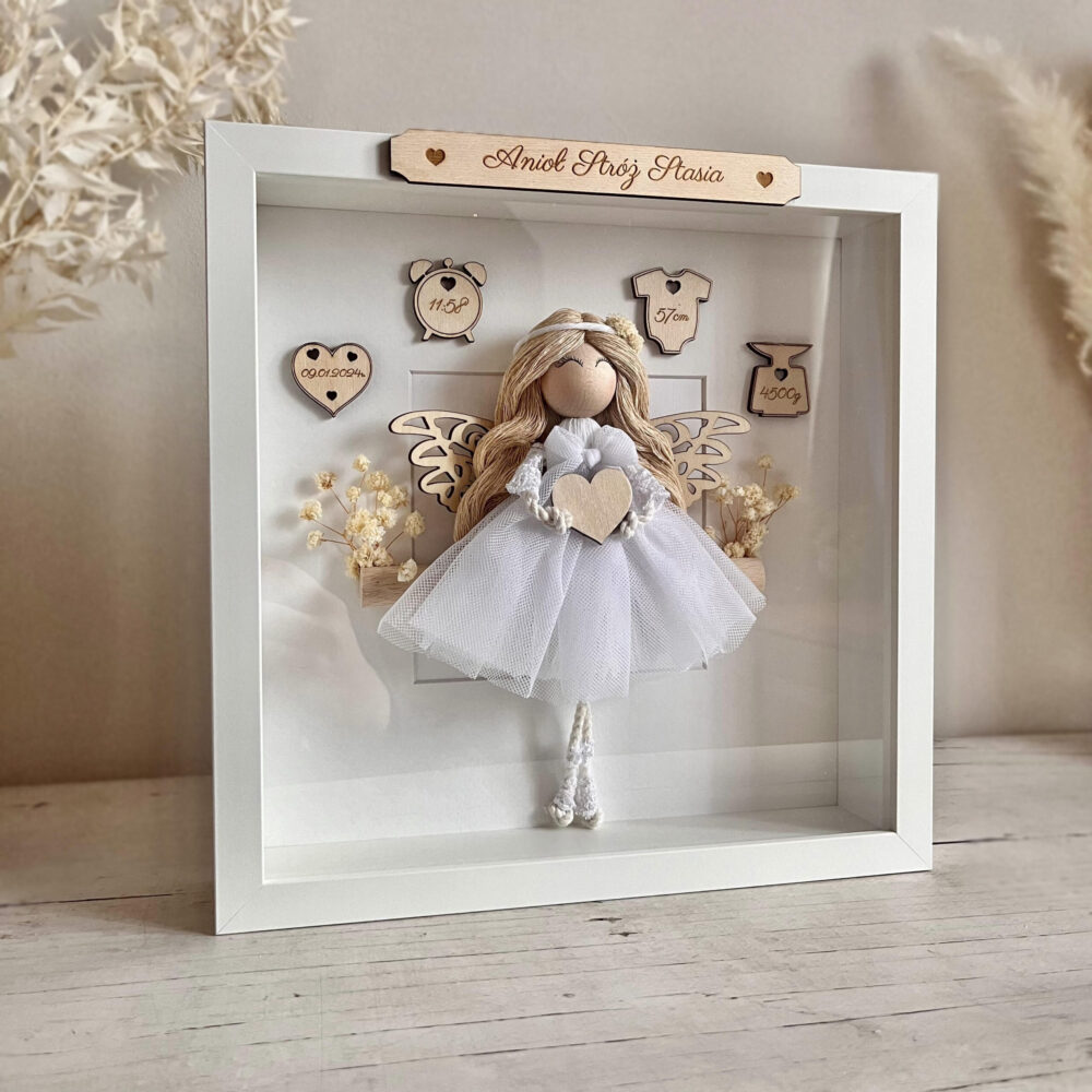 gablotka metryczka aniołek