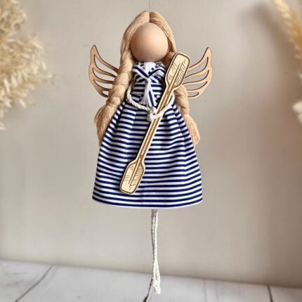 Anioł stróż w stylu marynistycznym, aniołek dziewczynka