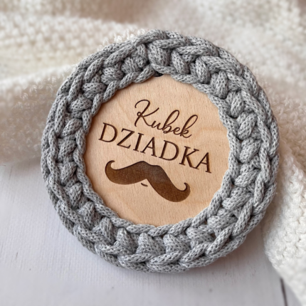 Podkładka pod kubek KUBEK DZIADKA, prezent na Dzień Dziadka