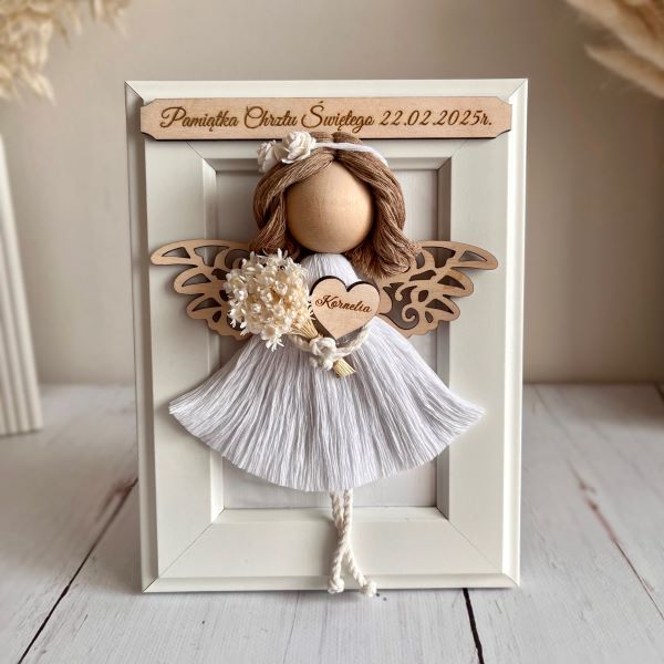 anioł stróż w ramce chrzest komunia (5)